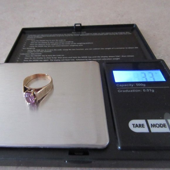 Vintage Amethyst Ring 10K AS IS - Picture 6 of 12
